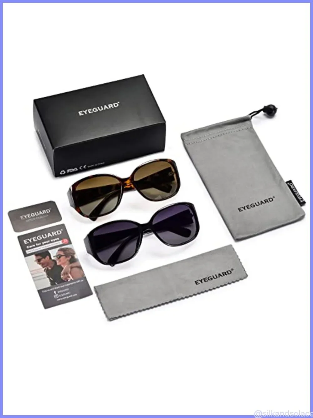 Polarized Sunglasses for Women Retro Square UV400 Driving